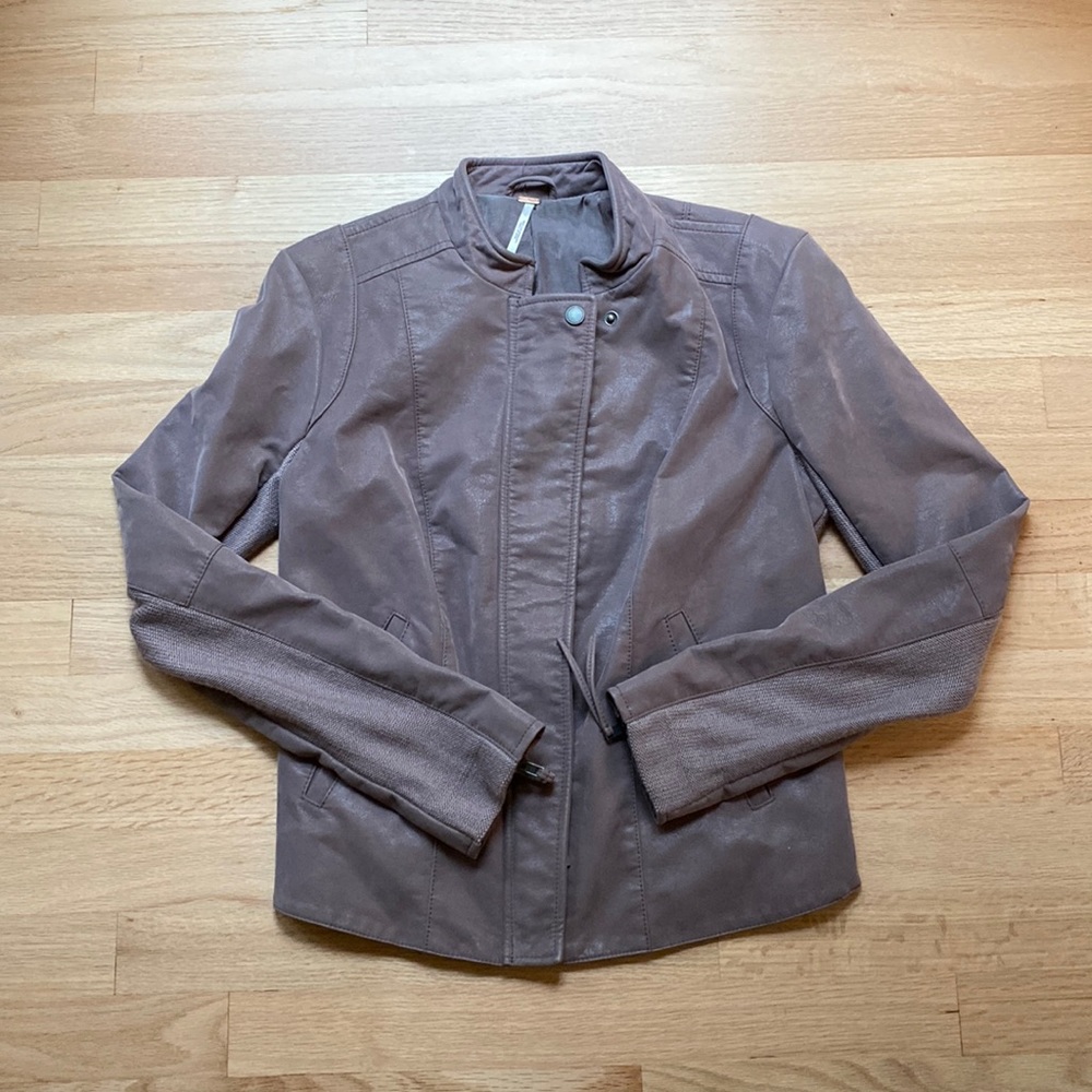 Free People leather jacket